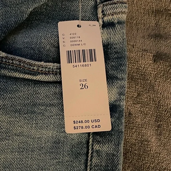 Brand new Anthropologie wide boot jeans with tag